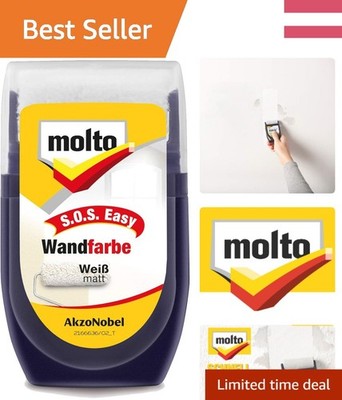 Molto S.O.S Easy Wandfarbe 30ml   Hochwertige Farbe für schnelle Ausbesserungen