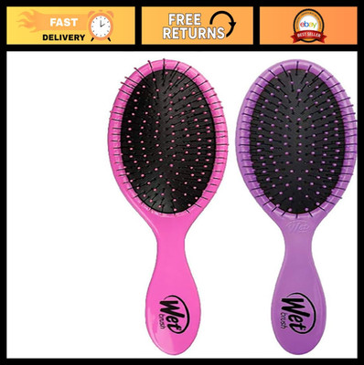 Detangling Hair Brush Set, 2 Pack - Tangle-Free Wet & Dry Brush for All Hair Typ