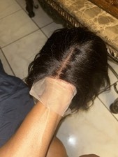 13x6 inch 10inch Kinky Straight Human Hair Wig