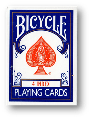 Bicycle - 4 Index (+4 routines) - Blue back Poker Spielkarten Kartenspiel