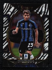 2022-23 Panini Select Serie A Terrace Zebra Prizm 10/20 Nicolo Barella #38 14mf