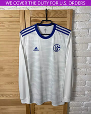 FC SCHALKE 04 LONG SLEEVE AUTHENTIC AWAY FOOTBALL SHIRT 2017 - 2018 ADIDAS MEN 7