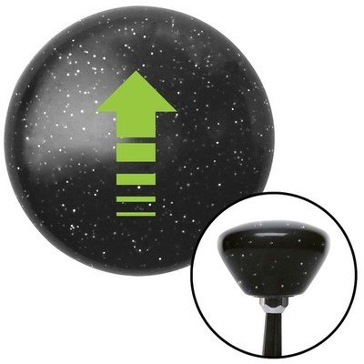 Green Broken Directional Arrow Up Black Retro Metal Flake Shift Knob M16x1.5