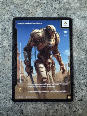 Wonders of the First Sandura the Simulator Mythic Rare Call of the Stones