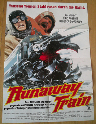 RUNAWAY TRAIN - Kinoplakat A1 ´86 - ERIC ROBERTS Jon Voight REBECCA DEMORNAY