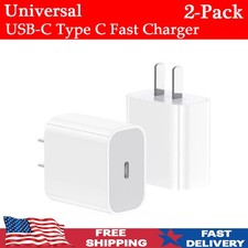 2 Pack Super Fast Charger Type C For iPhone 16 15 14 13 12 11 Pro Max Xs XR