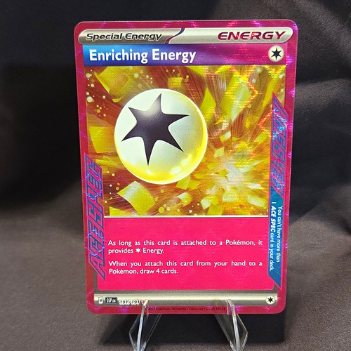 Pokemon TCG- Enriching Energy - 191/191 - Surging Sparks - ACE SPEC - NM