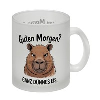 Guten Morgen? Capybara Ganz DüNnes Eis Glas Tasse