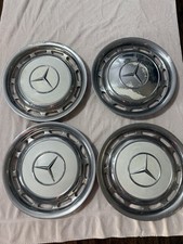 Set Of 4 Vintage Mercedes-benz 14 Hubcaps Oem Wheel Covers W123 W114 W115 W108 Set Of 4 Vintage Mercedes-benz 14 Hubcaps Oem Wheel Covers W123 W114 W115 W108