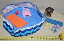 1980s Barbie Pool And Accessories (A Few 2000s Pieces)
