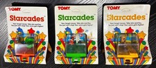 3 TOMY STARCADES WINDUP WKWs 1987 Unused orig packging 1 working, 2 not working