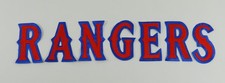 Texas Rangers Jersey Letter Patch 3 Inch
