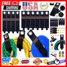 Extension Cord Holder Organizer 10Pack - Heavy Duty Storage Straps 17"/13" Wr...