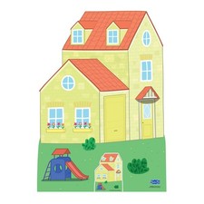 Casa E Giardino Di Peppa Pig Con Scivolo Cartonato Con Mini Standee Gratuito
