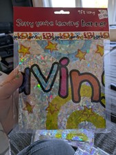 9ft 'Sorry You're Leaving' Foil Banner Party Decorations
