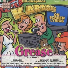 The Singing Machine: Grease Vol. 1 CD G KARAOKE MUSIC AUDIO CD sing movie songs 
