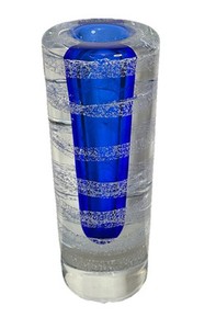 5594【美品】Jan Beranek作 チェコ ボヘミア アートガラス ベース