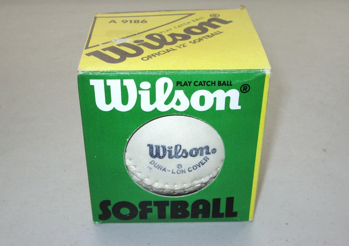 Balle De Softball Vintage Wilson Top Notch 12 Pouces A9216 - Années 70 - USA