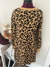 LOFT Leopard Dress Medium Fall