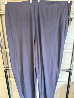 WOMAN WITHIN PLUS SIZE BLUE STRETCH WAIST CAPRIS SIZE 5X 38/40