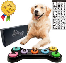 Dog Buttons for Communication, 7 in 1 Dog Talking Button Set, Recordable Trainin