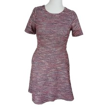 LOFT TWEED SHORT SLEEVE DRESS SIZE 10