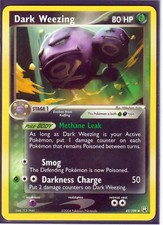 VINTAGE POKEMON DARK WEEZING 42/109 EX TEAM ROCKET RETURNS- UNCOMMON- REGULAR