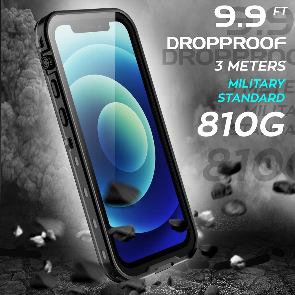 For Apple iPhone 12 / Pro Max / Mini Waterproof Shockproof Case Screen Protector - Image 4 of 4