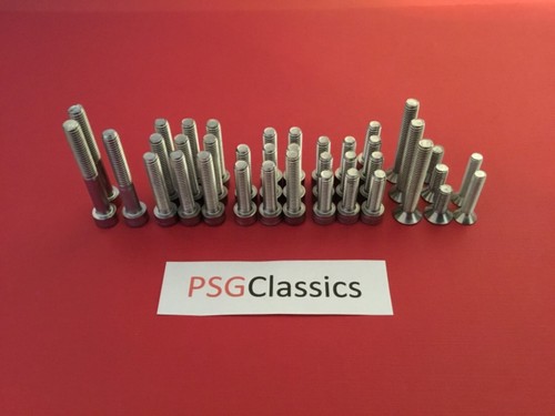 Polished Stainless Steel Engine Bolt Kit For 1967-1973 Honda CB175, CL175, SL175, Etc.