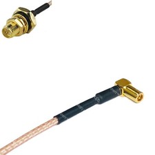 RG316 RP-SMA Female O-Ring to SMB MALE ANGLE RF Cable Rapid-SHIP LOT