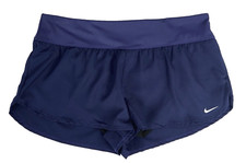 Nike Board Shorts Womens L Swimsuit Bottom Solid Blue Swimming