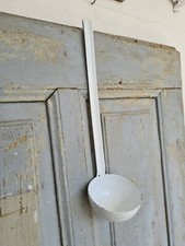 B8123 Sehr gro&szlig;e Email Sch&ouml;pfkelle | Sch&ouml;pfl&ouml;ffel | Emaille | Suppenkelle | XXL