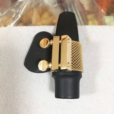 100 Handmade Gold Plated Soprano Saxophone Ebonite mouthpiece ligature 2023 US