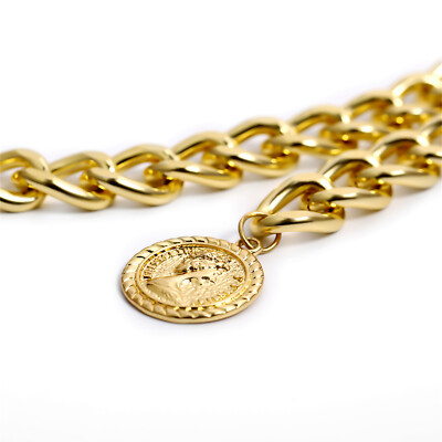 plus size gold chain belt