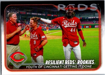 2024 Topps #133 Resilient Reds Rookies: Youth of Cincinnati Getting It Down