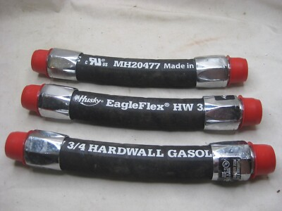 #ad 3x HUSKY connector Hose lot 3 4 HARDWALL GASOLINE EagleFlex MH20477 $88.00