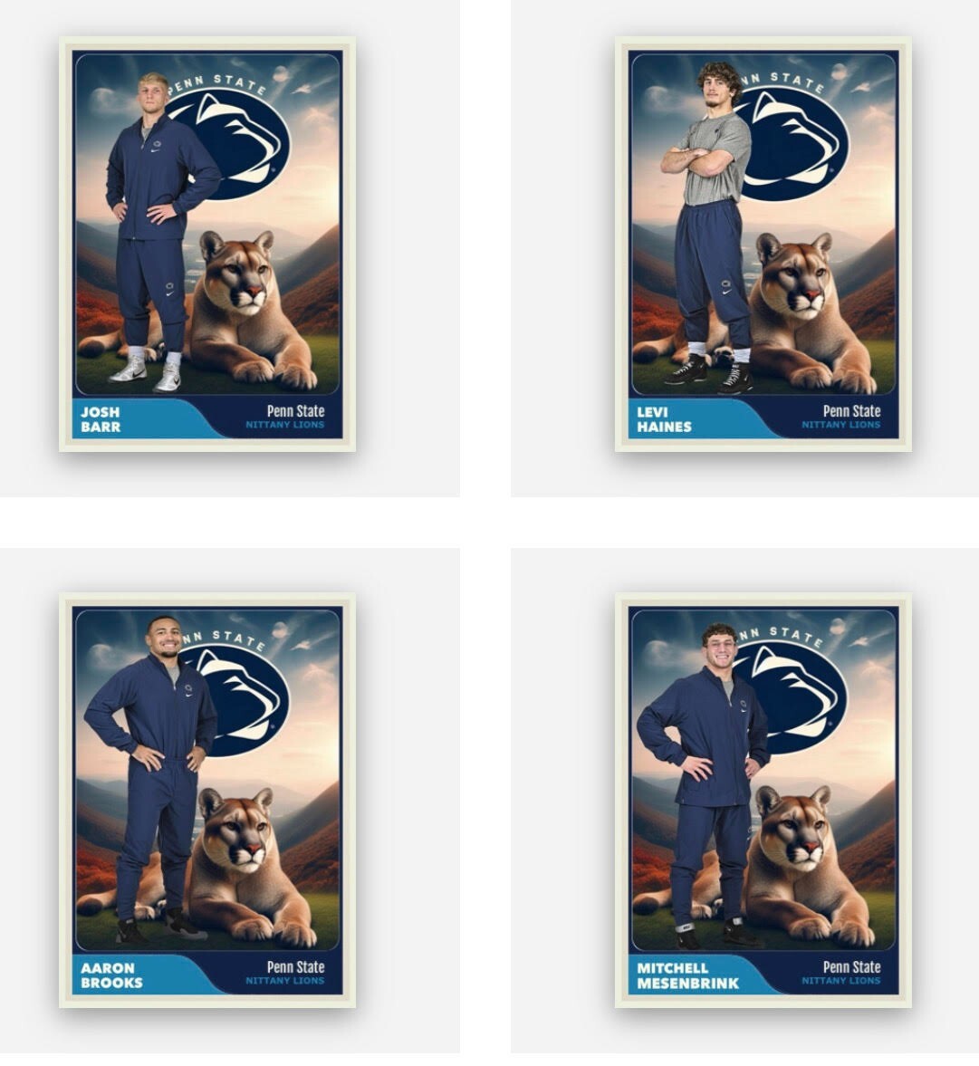 NCAA Wresting Cards/ 13 Custom ACEO Cards eBay