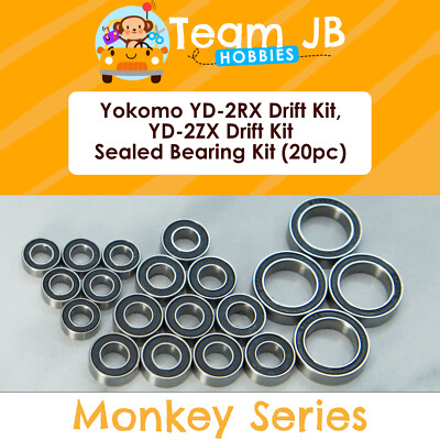 Yokomo YD-2RX Drift Kit, YD-2ZX Drift Kit - 20 Pcs Rubber Sealed