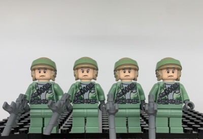 LEGO Army Troopers Camouflage Minifigure Lot Endor Rebels, Military Builder