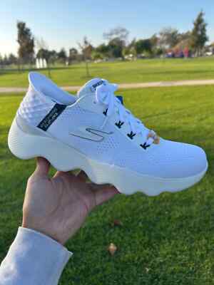 SKECHERS Slip-ins Go Walk Massage Fit Shoes Lace Up