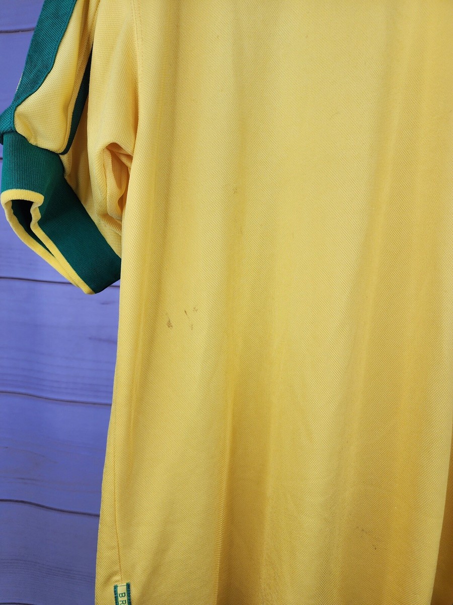 Brazil Vintage Rare Home Soccer Jersey Medium Nike Camiseta Futbol