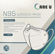 20pcs KN95 White Surgical Face Mask Buy 3 or 5 to get 10/20pcs free US SELLER