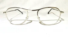 LA Eyeworks New NOS, TITANIUM Silver Metal, 48-19-135 eyeglasses Model Slick 405