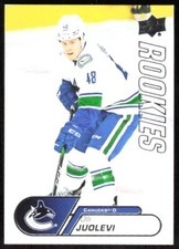 2020-21 903F Upper Deck NHL Star Rookies Box Set Olli Juolevi Rookie Vancouver