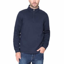 BC Clothing Men  s Fleece Lined Quarter Zip Pullover Top
