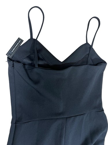 Leith Spaghetti Strap Sweetheart neckline Cropped Jumpsuit Black Size XS - Picture 8 of 9