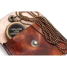 Fully Functional Compass Necklace "I Would Be Lost Without You"