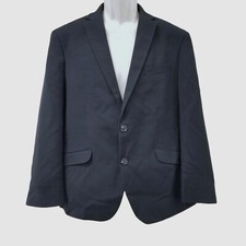 Kenneth Cole Reaction Men Blue Diamond Dot Blazer Sport Coat Suit Jacket Sz 40S