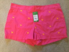 NWT LILLY PULITZER 12 Walsh Shorts Daiquiri Pink Embroidered Authenticity