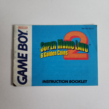 Super Mario Land 2: 6 Golden Coins Manual Instruction Booklet Game Boy AUS